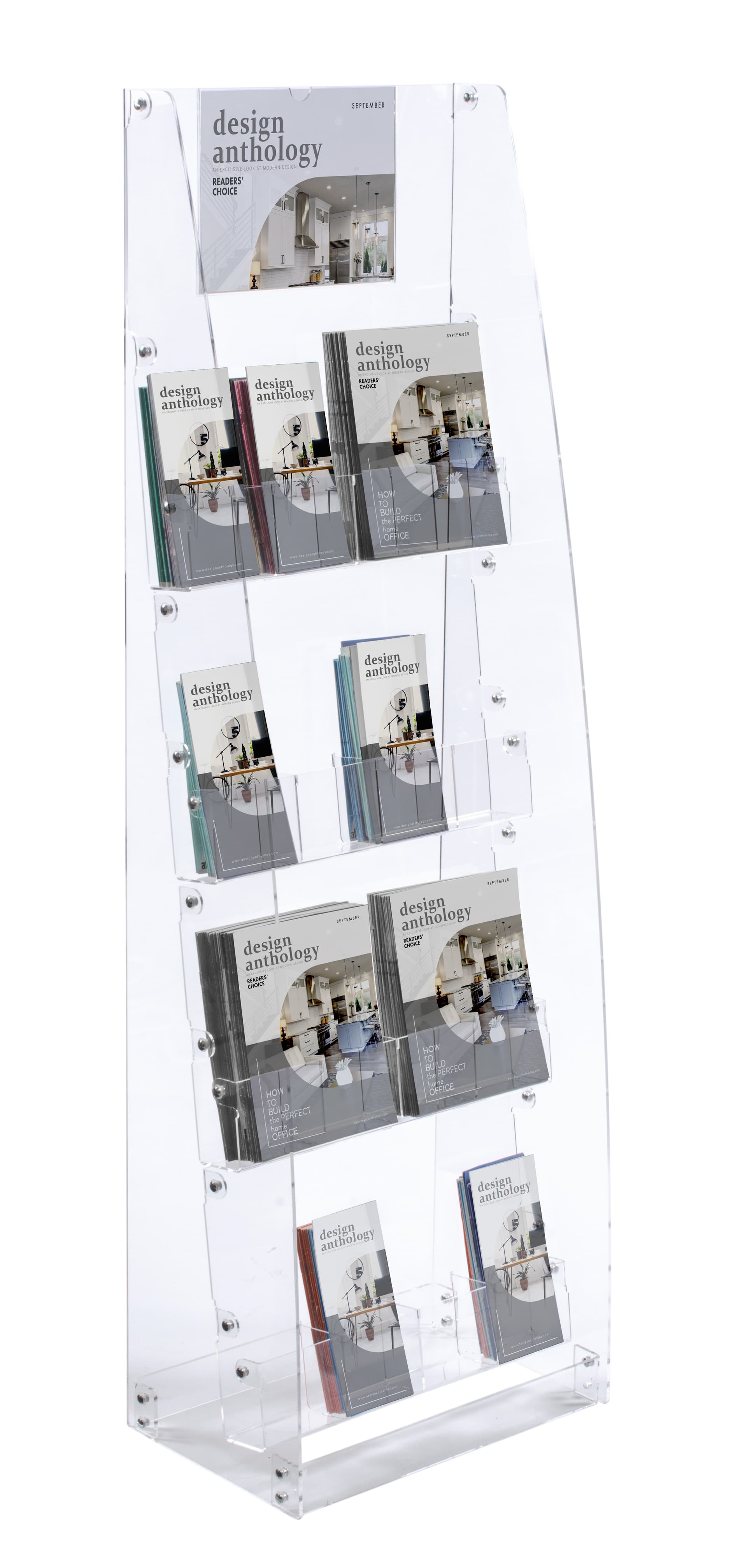 Recycled Acrylic Brochure Stand with eco-friendly material 