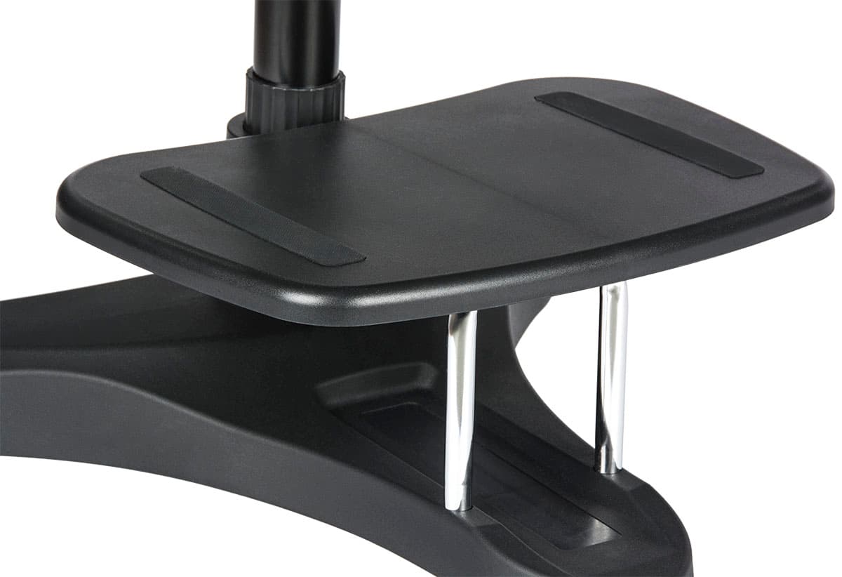 Mobile Laptop Workstation with Printer Shelf