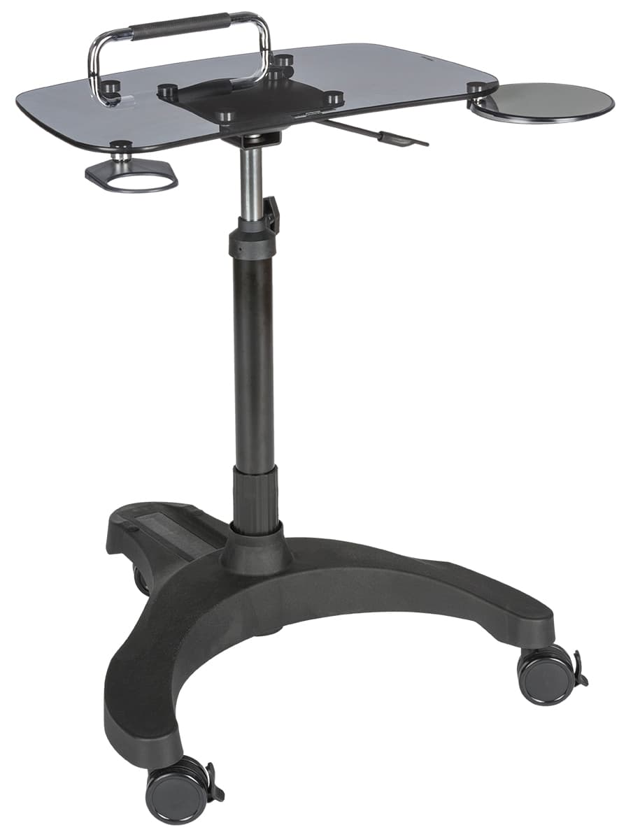 Rolling Laptop Workstation with 3" Casters