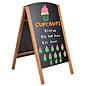 21" x 34" A-Frame Sidewalk Sign, Chalkboard & Wet Erase, Double Sided