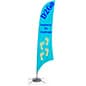 Custom Outdoor Feather Flag - 3 Color Printing