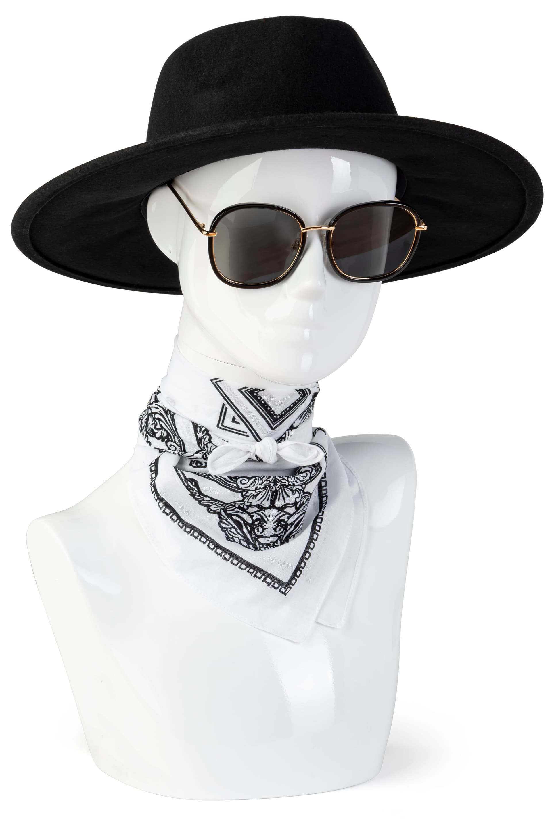 White Female Mannequin Bust 