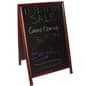 24 x 36 Write-On Board A-Frame, Wet & Dry Erase, Double Sided, Wood Frame - Black