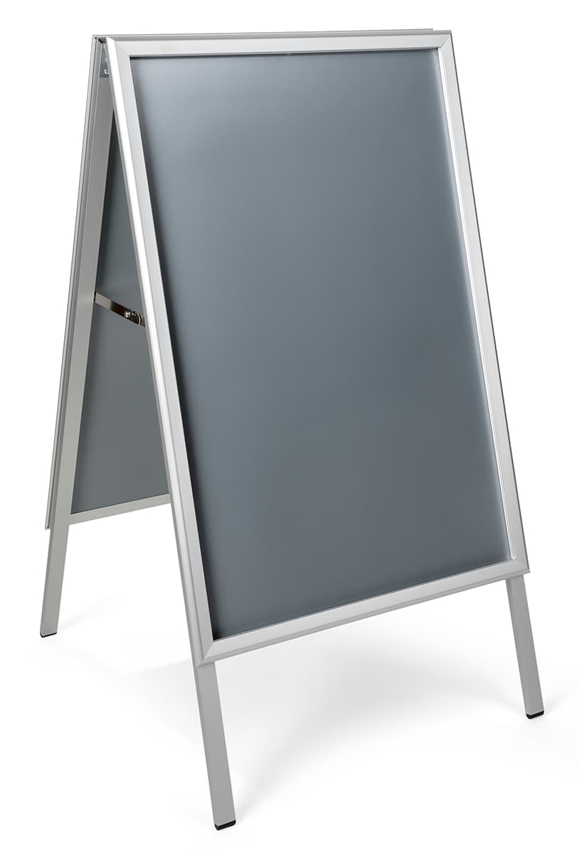 Double sided folding a-frame sidewalk sign 