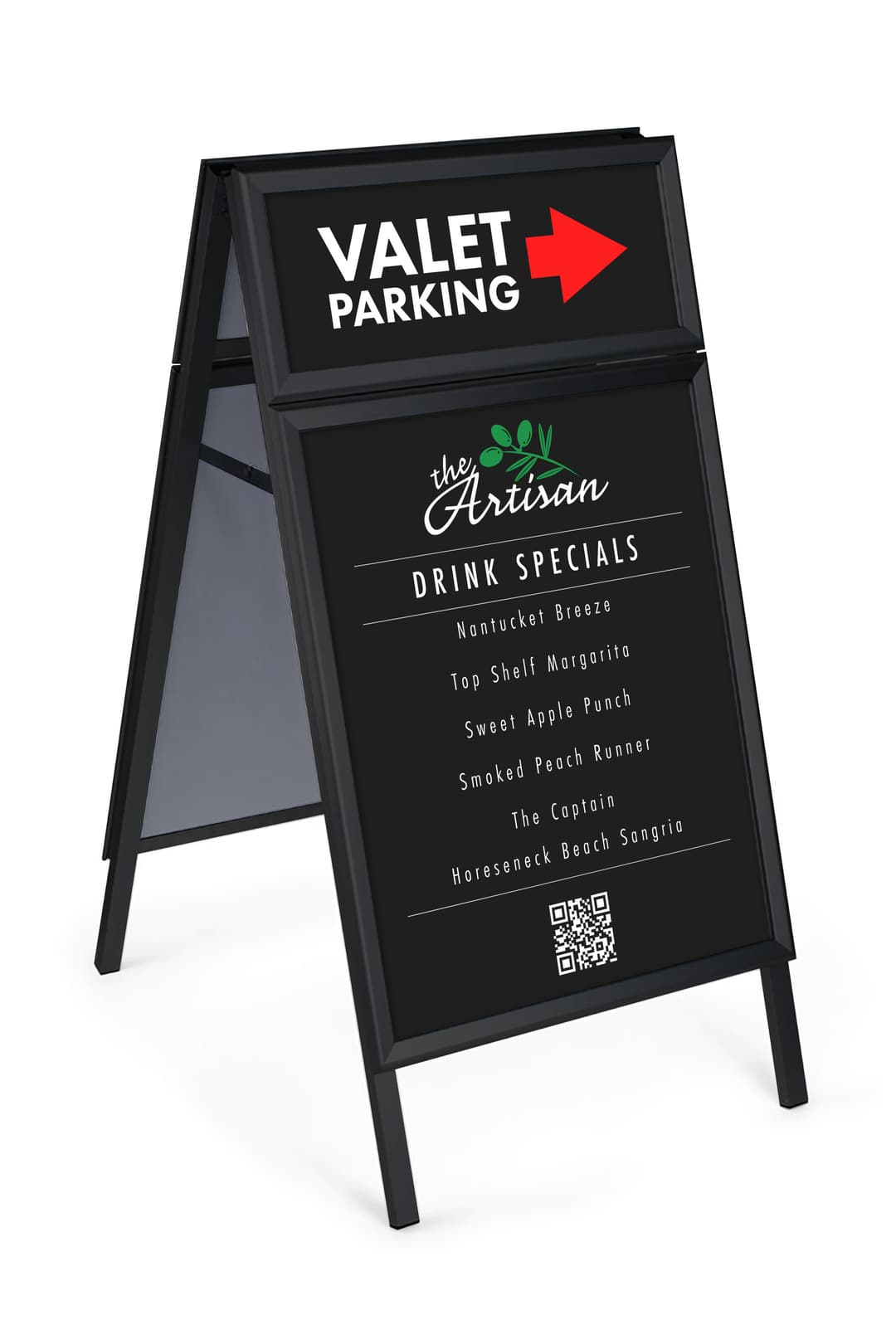 Outdoor Signs | (2) Full Custom Headers & (2) Snap Frames | Displays2Go