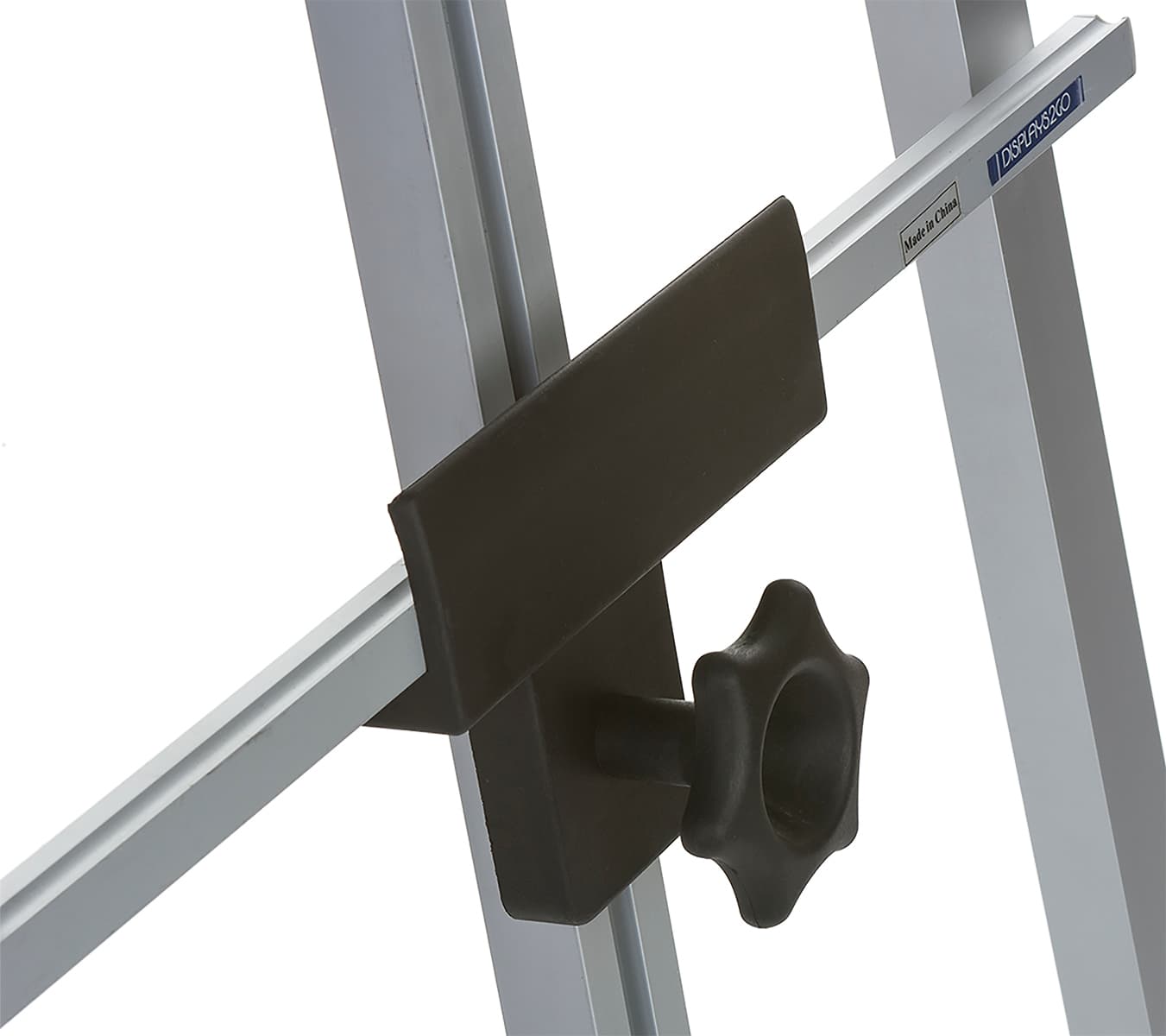 Silver Metal Fold-Up Easel with Black Knobs for Adjustment 