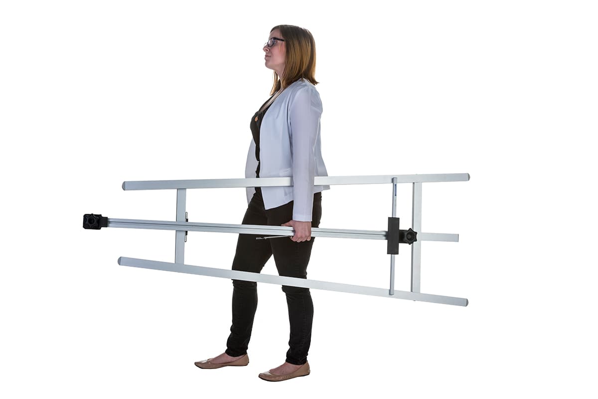 Portable Silver Folding Metal Easel