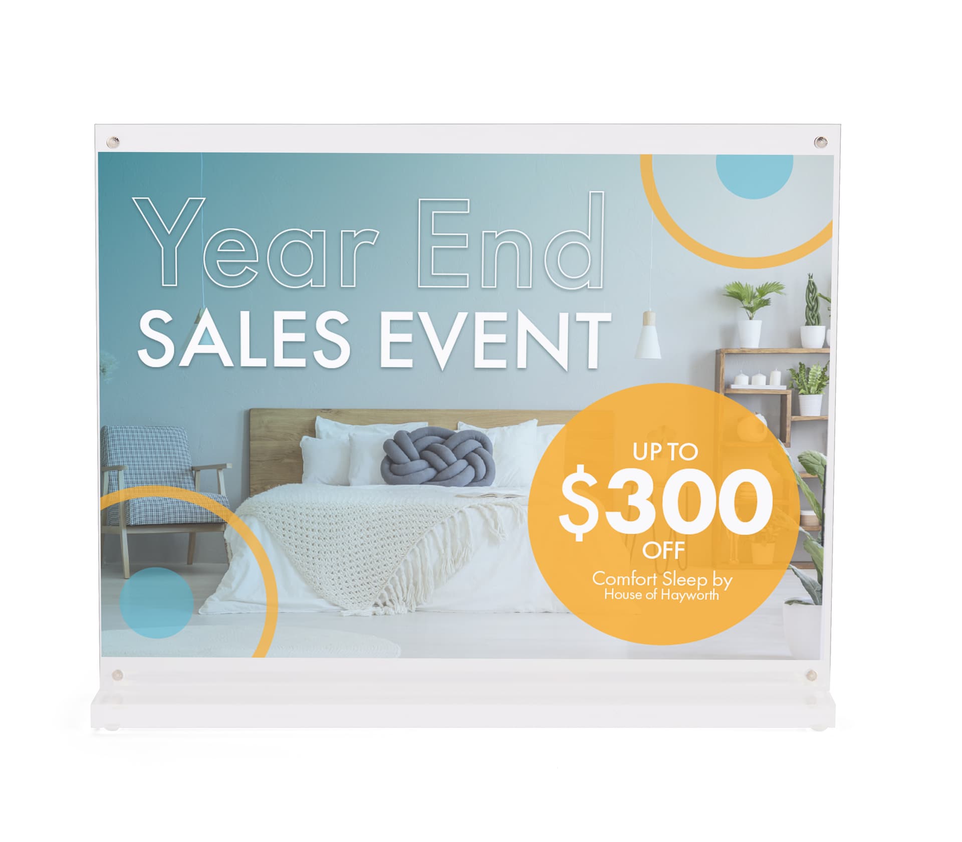 Acrylic Magnetic Picture Frames with 11.0" Viewable Width 