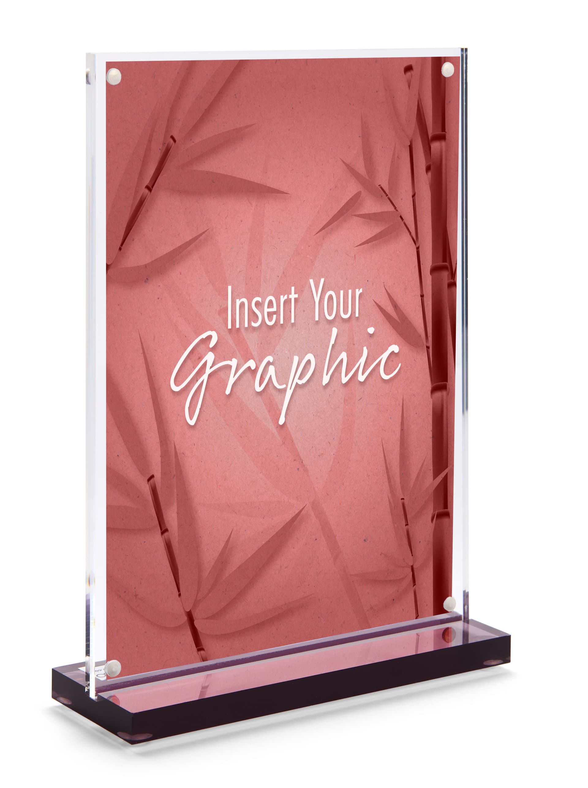 Tabletop Acrylic Sign Holder with Recycled Acrylic Material 