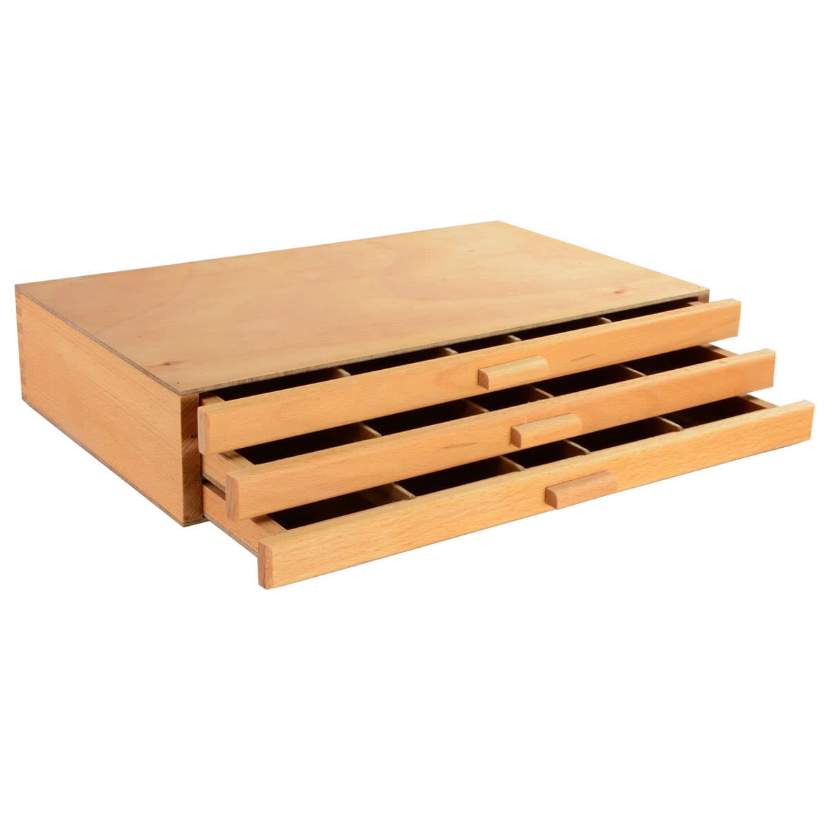 Beechwood art supply organizer and storage