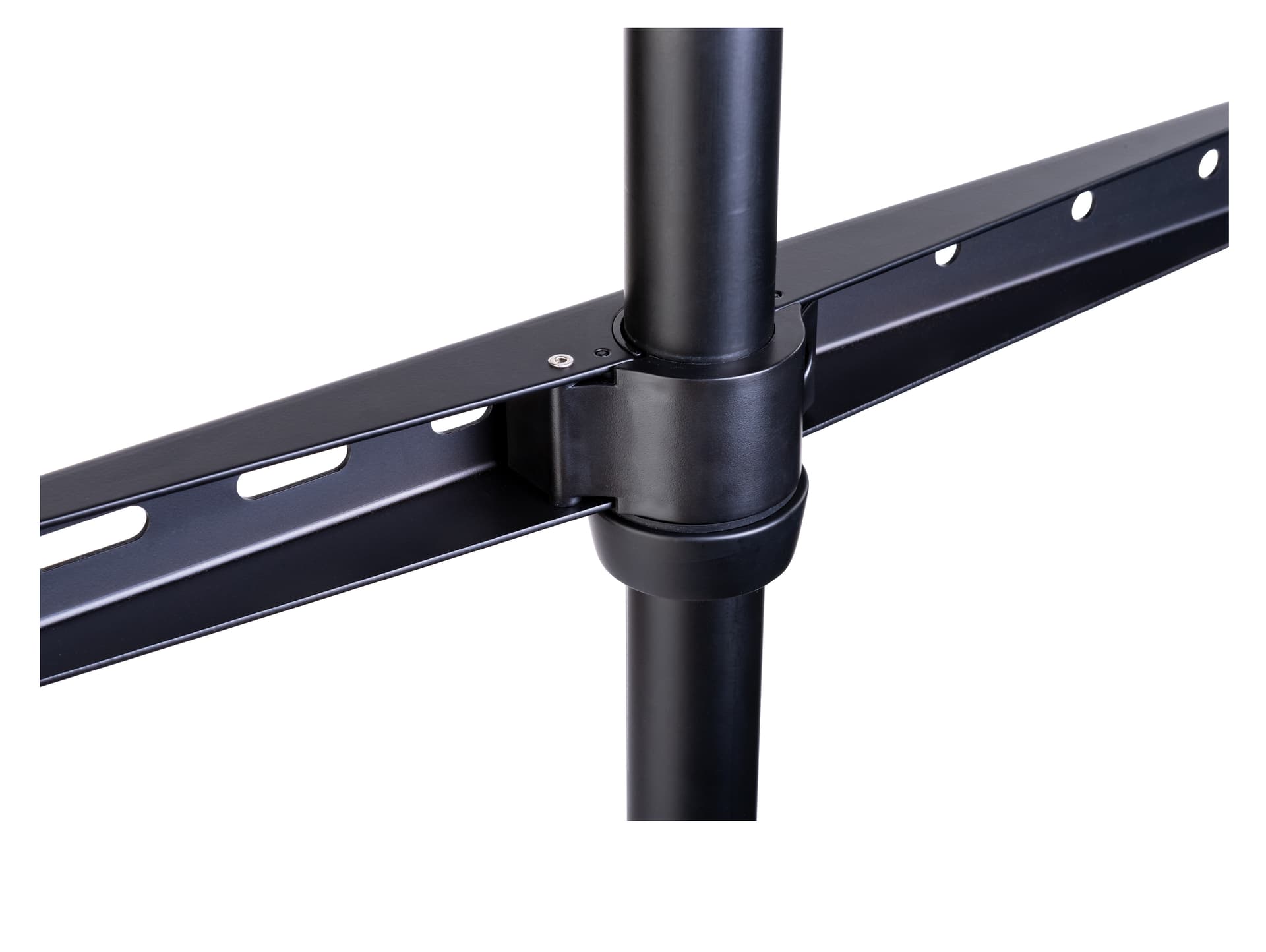  Sleek tripod easel TV stand with natural wood