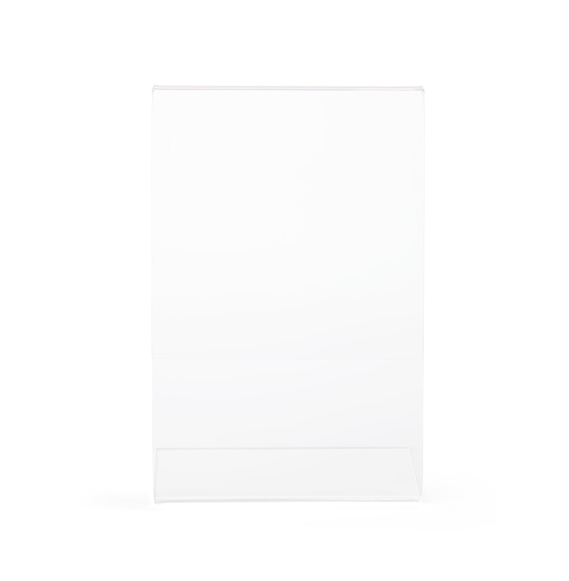 Angled sign holder for countertop