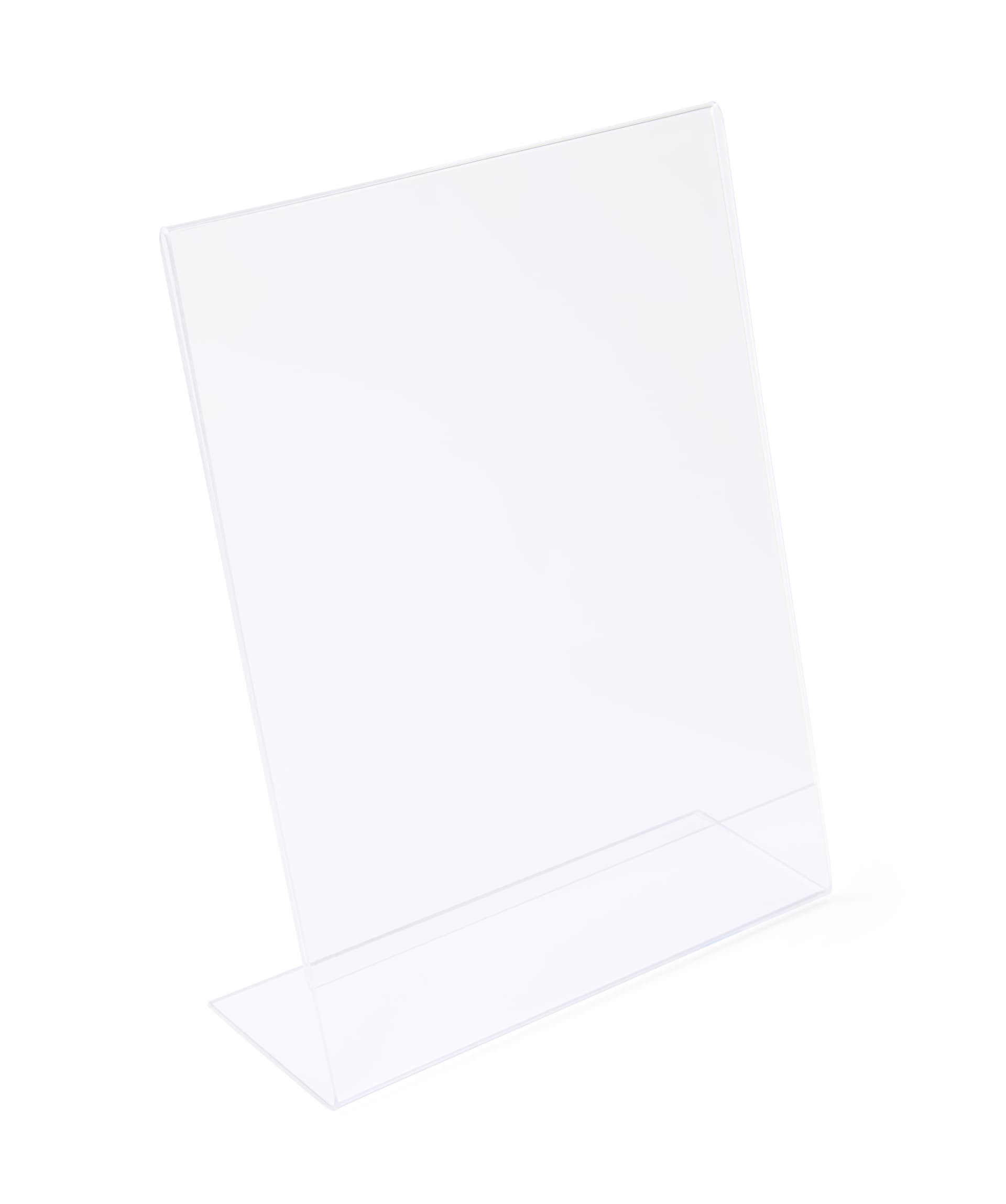 8.5 x 11 recycled acrylic sign holder made with recycled acrylic