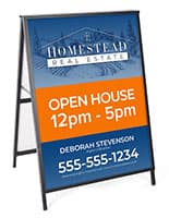 Yard sign holders with double sided feature