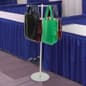 Bag Stand with (2) 11" Straight Arm Poles For 22 Tote Capacity - Silver