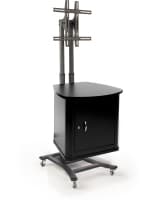 TV Stand with Locking Cabinet