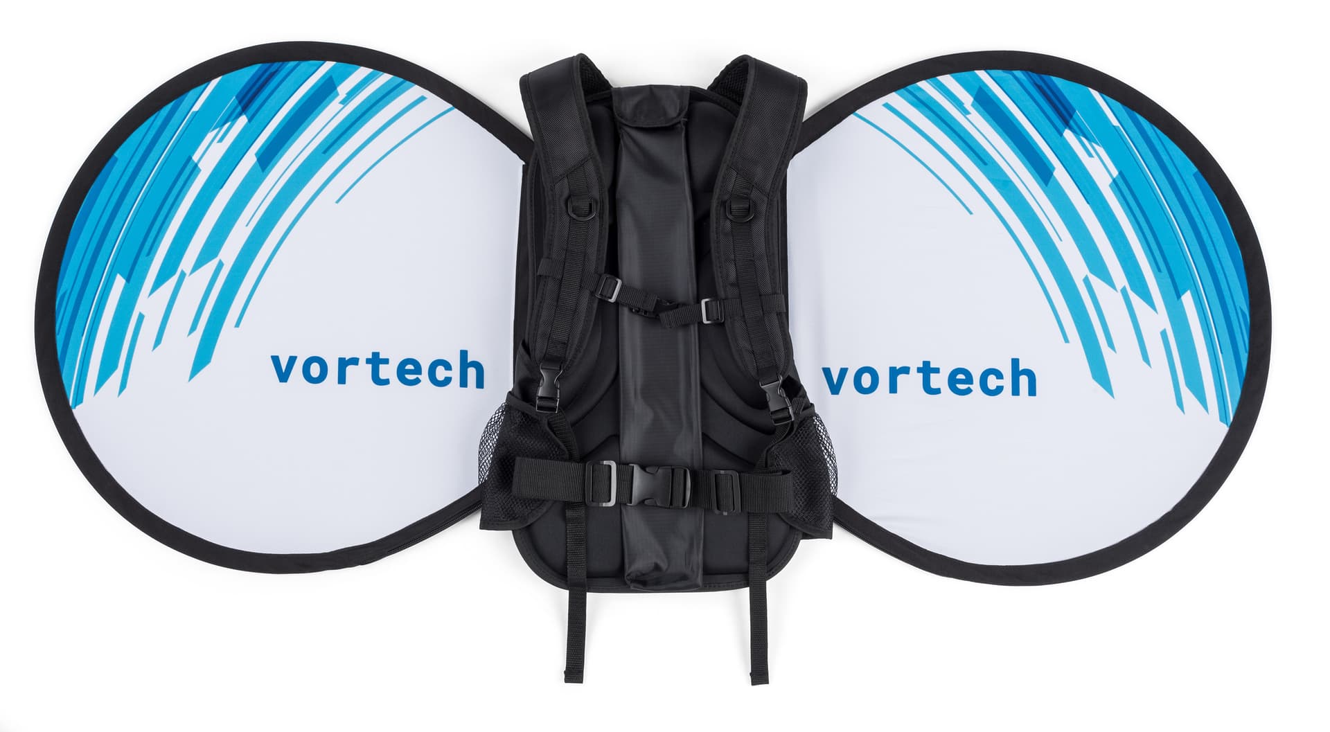 Unique o-shape wearable advertising backpack