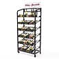 Bakery Display Rack w/ Wheels, Adjustable Shelves and Header - Black