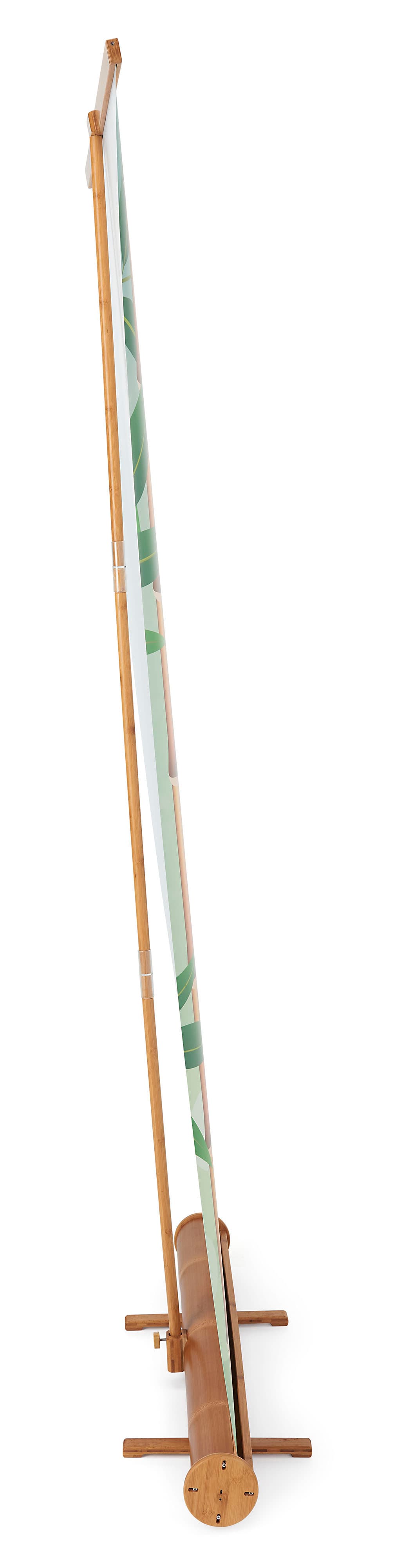 Bamboo banner stand with eco-friendly construction 