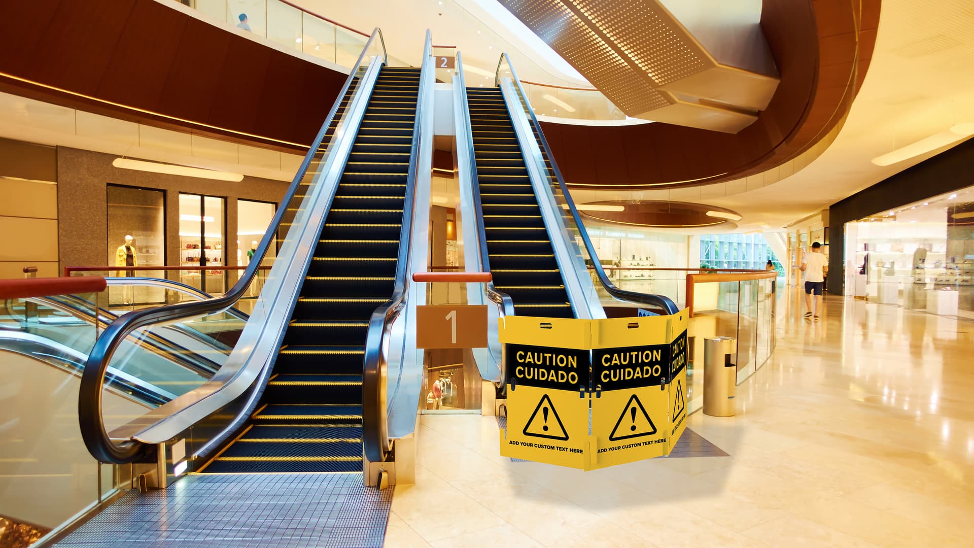 Interlocking Caution Barricade | Single-Sided Digital UV Printing ...