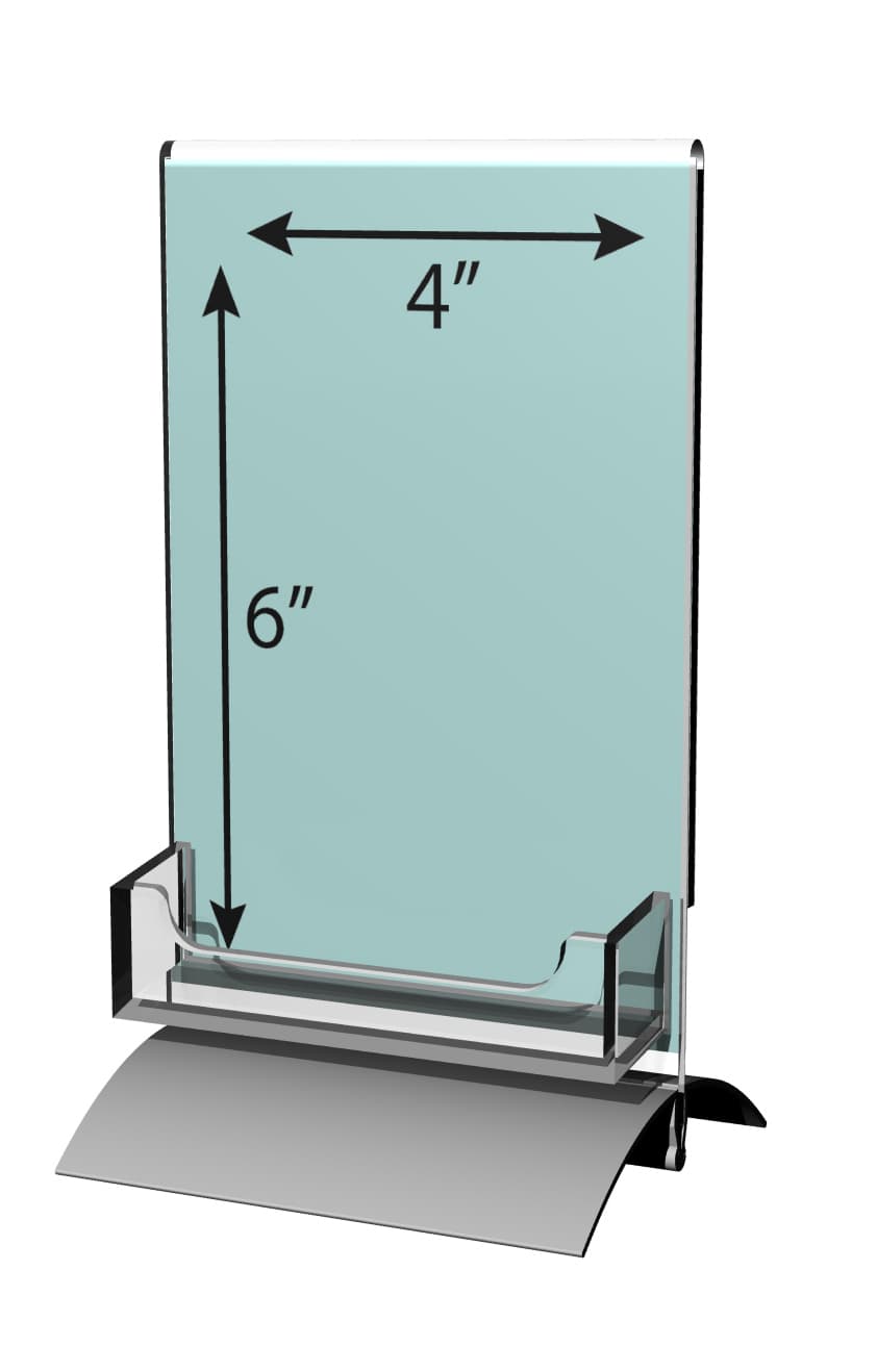 4” x 6” Sign Display, Modern Design