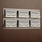 6-Pocket Acrylic Business Card Holder for Wall, Open Pockets - Clear