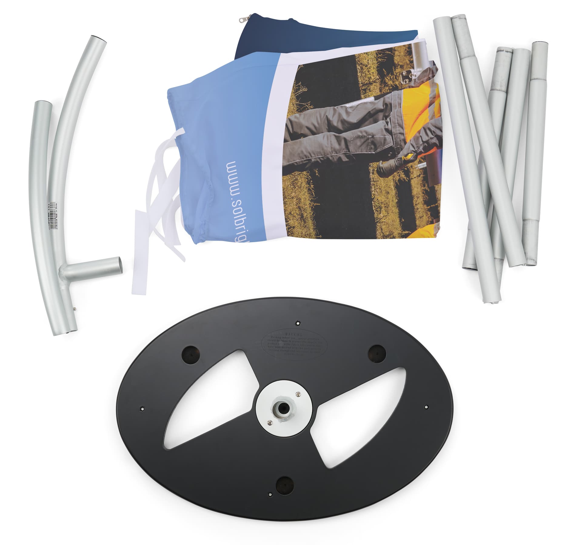 Exhibit graphic with collapsible design 