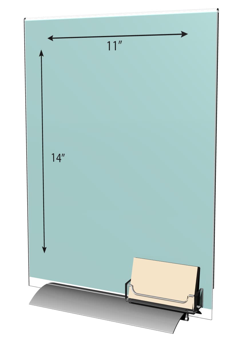 Vertical 11” x 14” Signage Frame with Custom Logo for Businesses