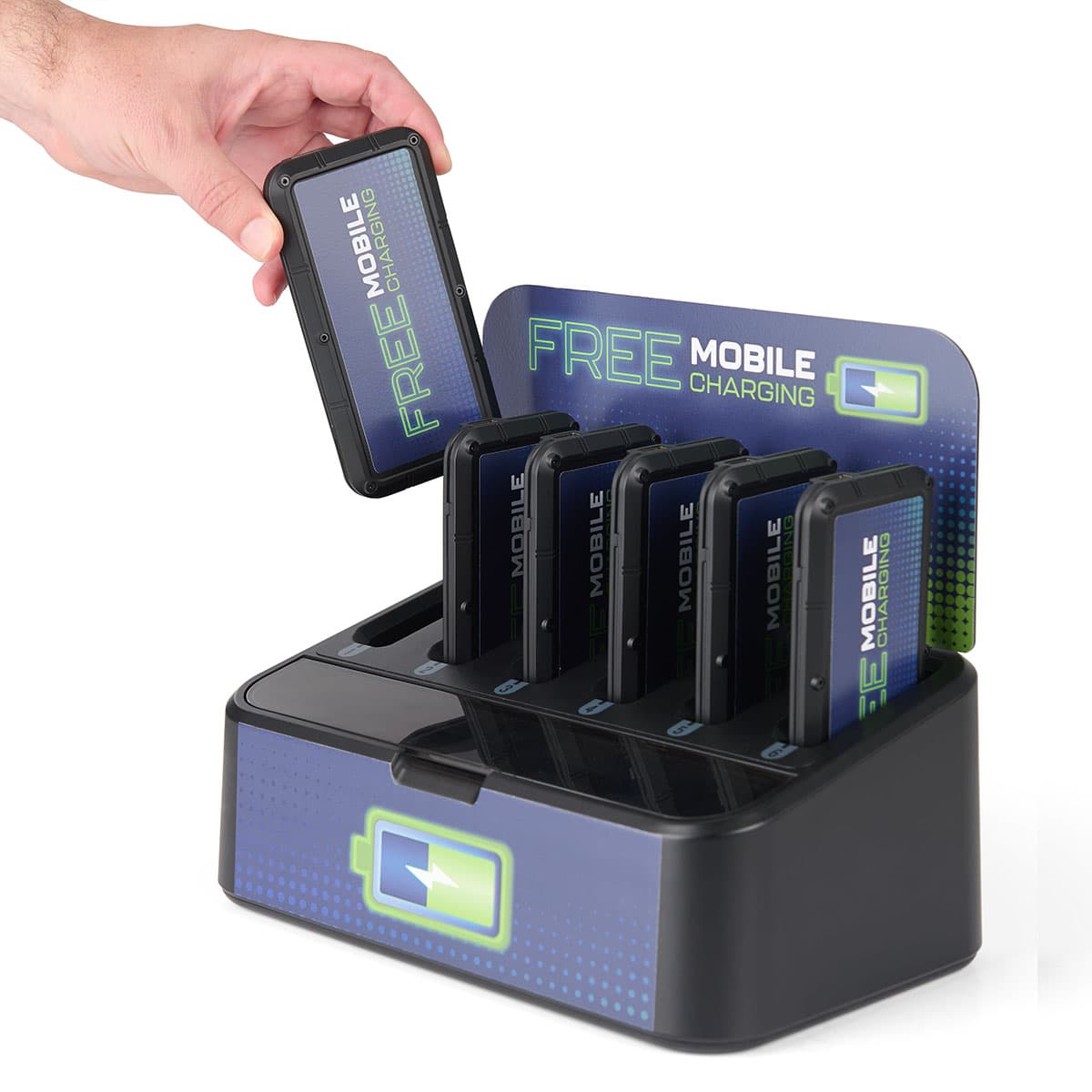 Replacement power bank for BD6BCTCP charges in one of the six slots on the dock