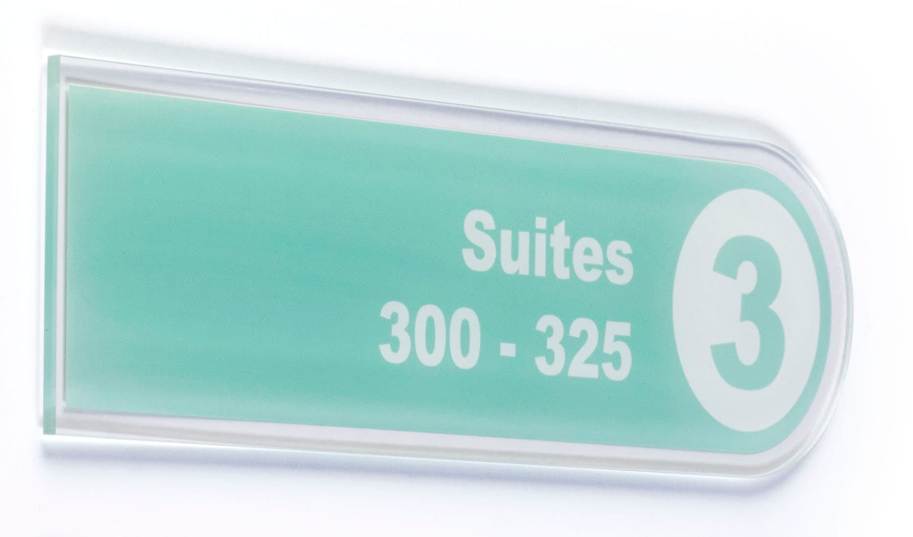 Right hand wall directory panels with quarter inch thick acrylic