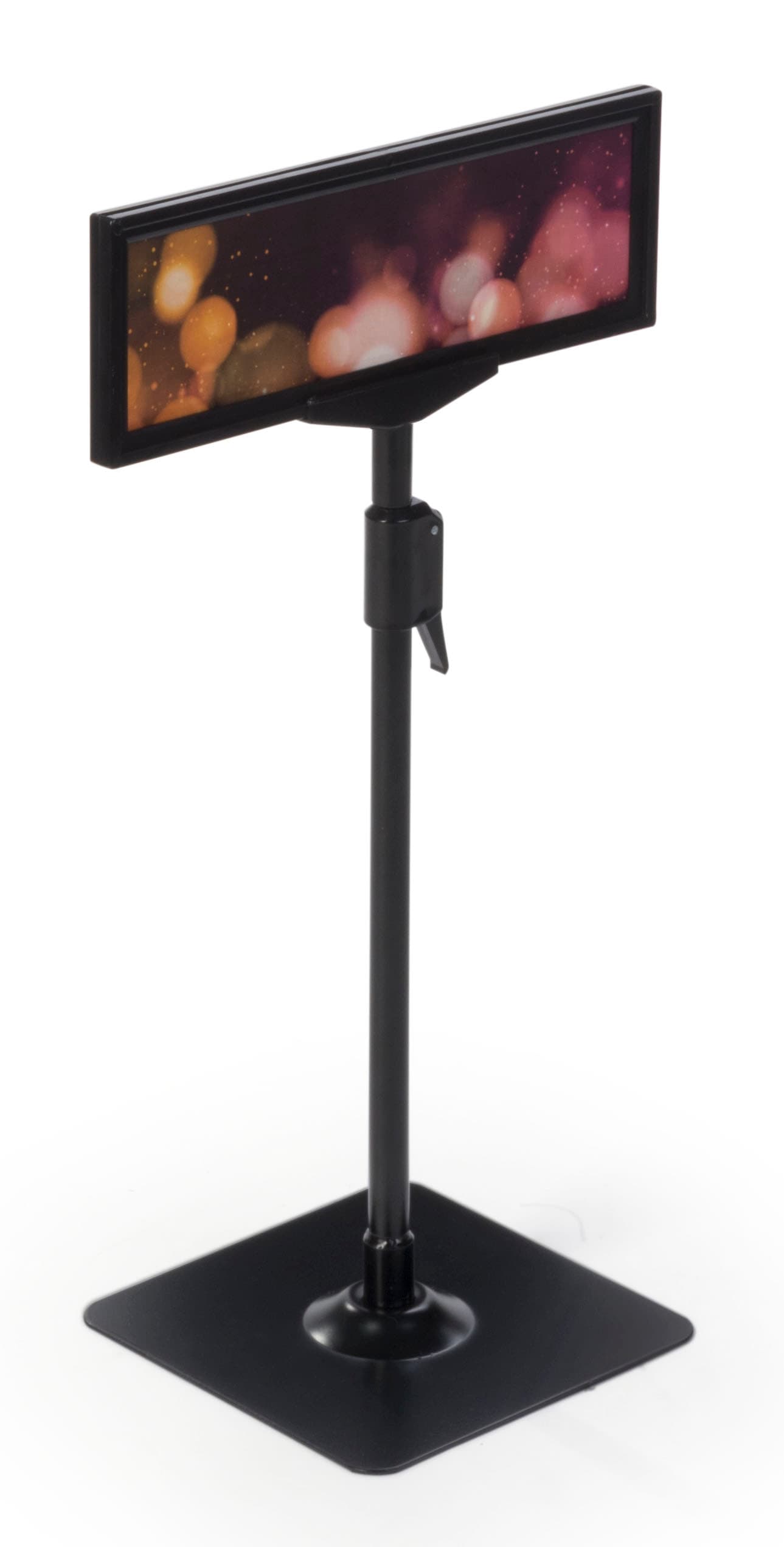 11" x 3.5" Counter Graphic Stand at Lowest Setting