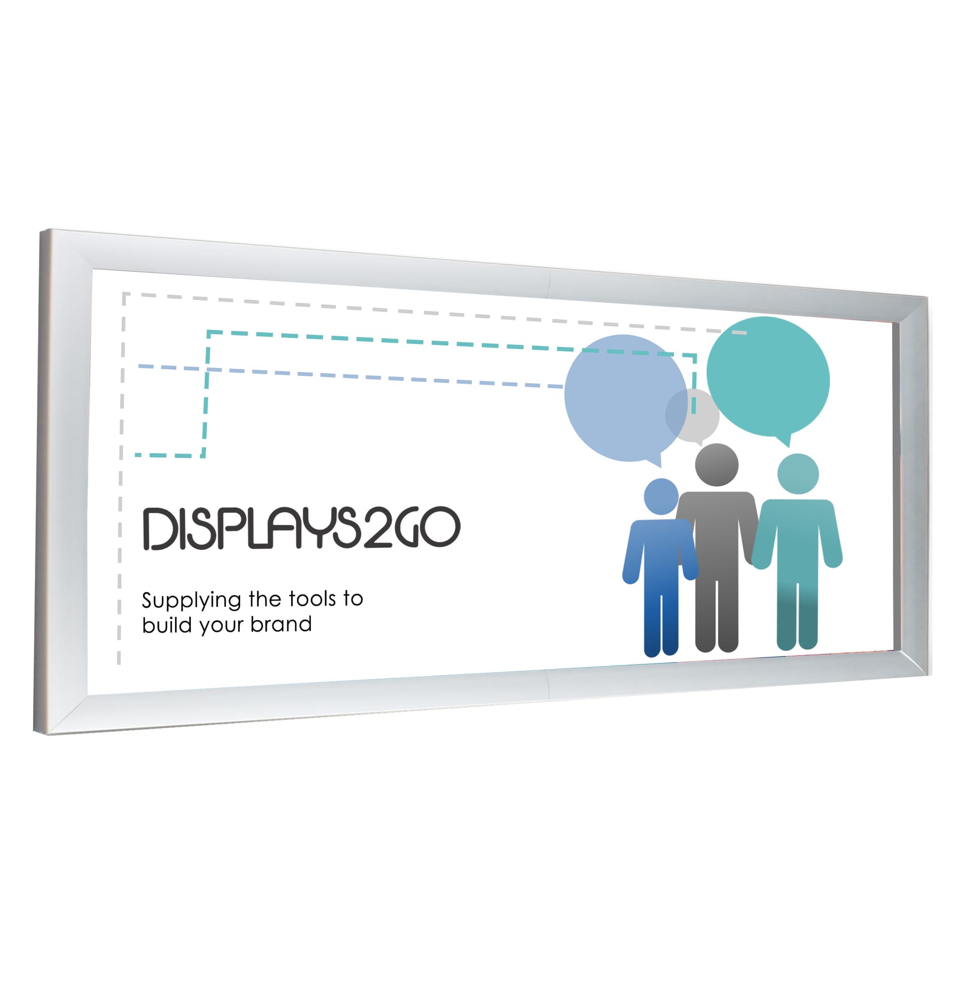 4’ x 7’ Silver Banner Stretching Frame | Outdoor Use | Displays2Go