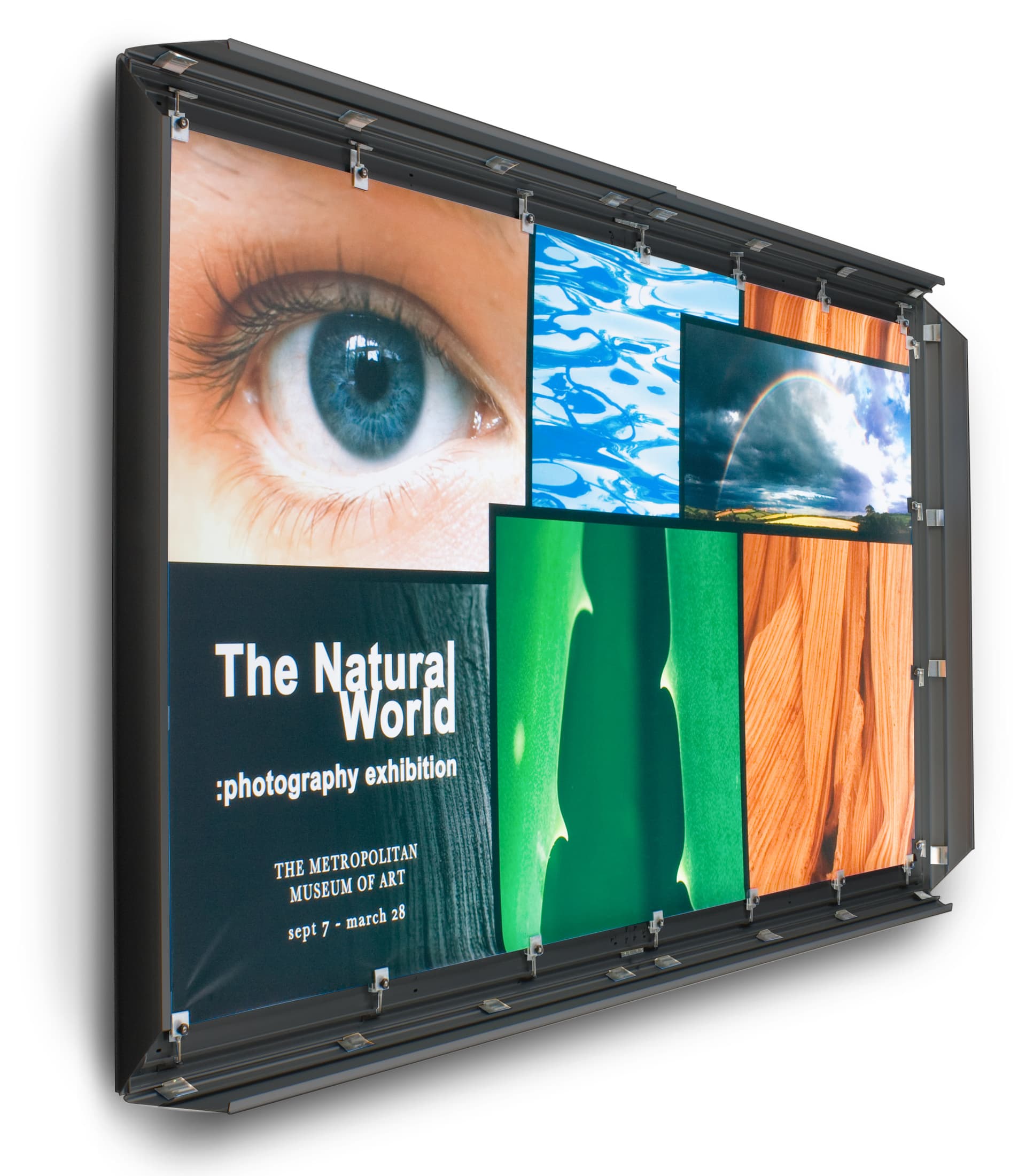 4' x 8' Black Banner Stretching Frame with Snapping Edges