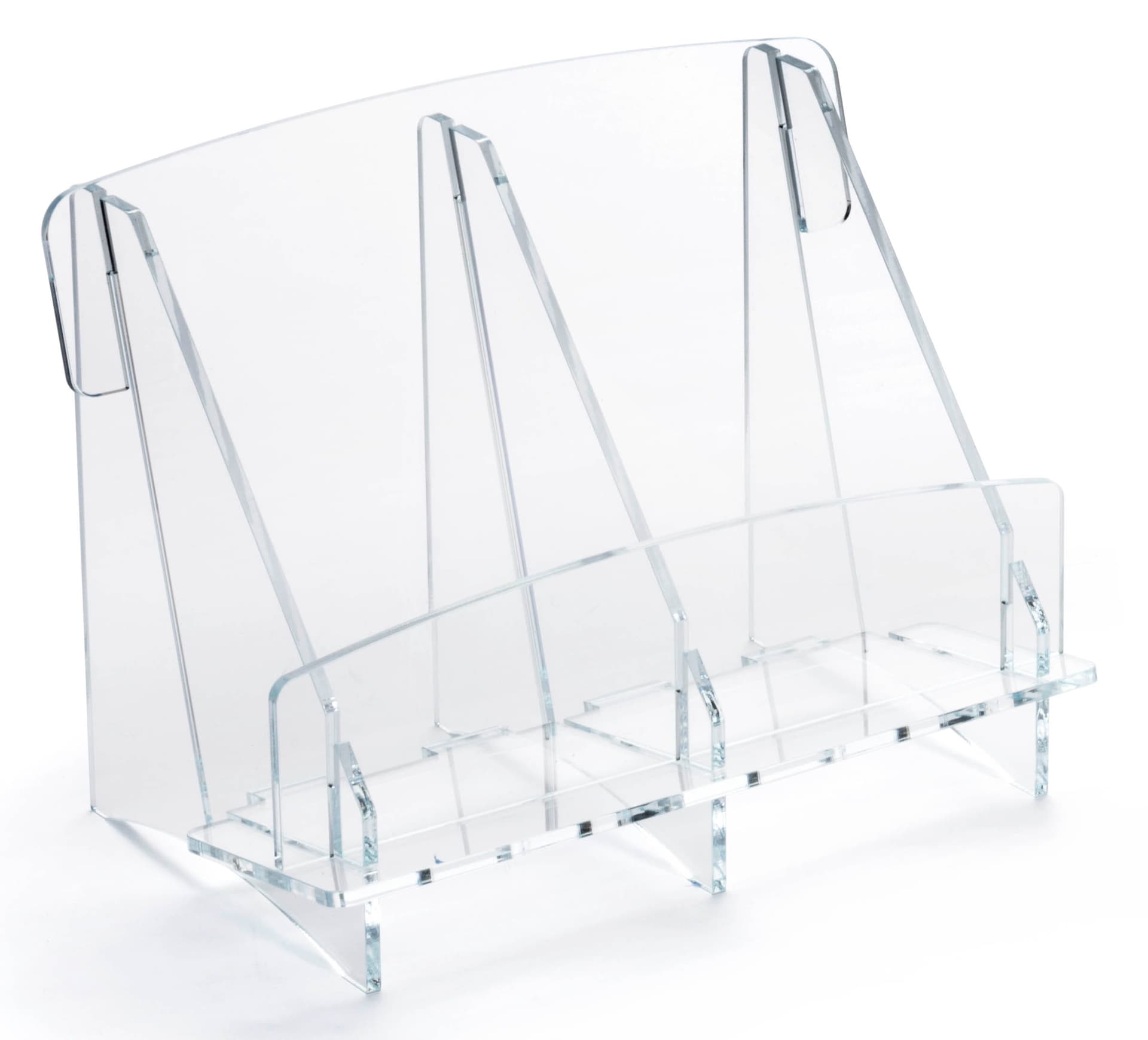 Clear Acrylic Double Brochure Holder
