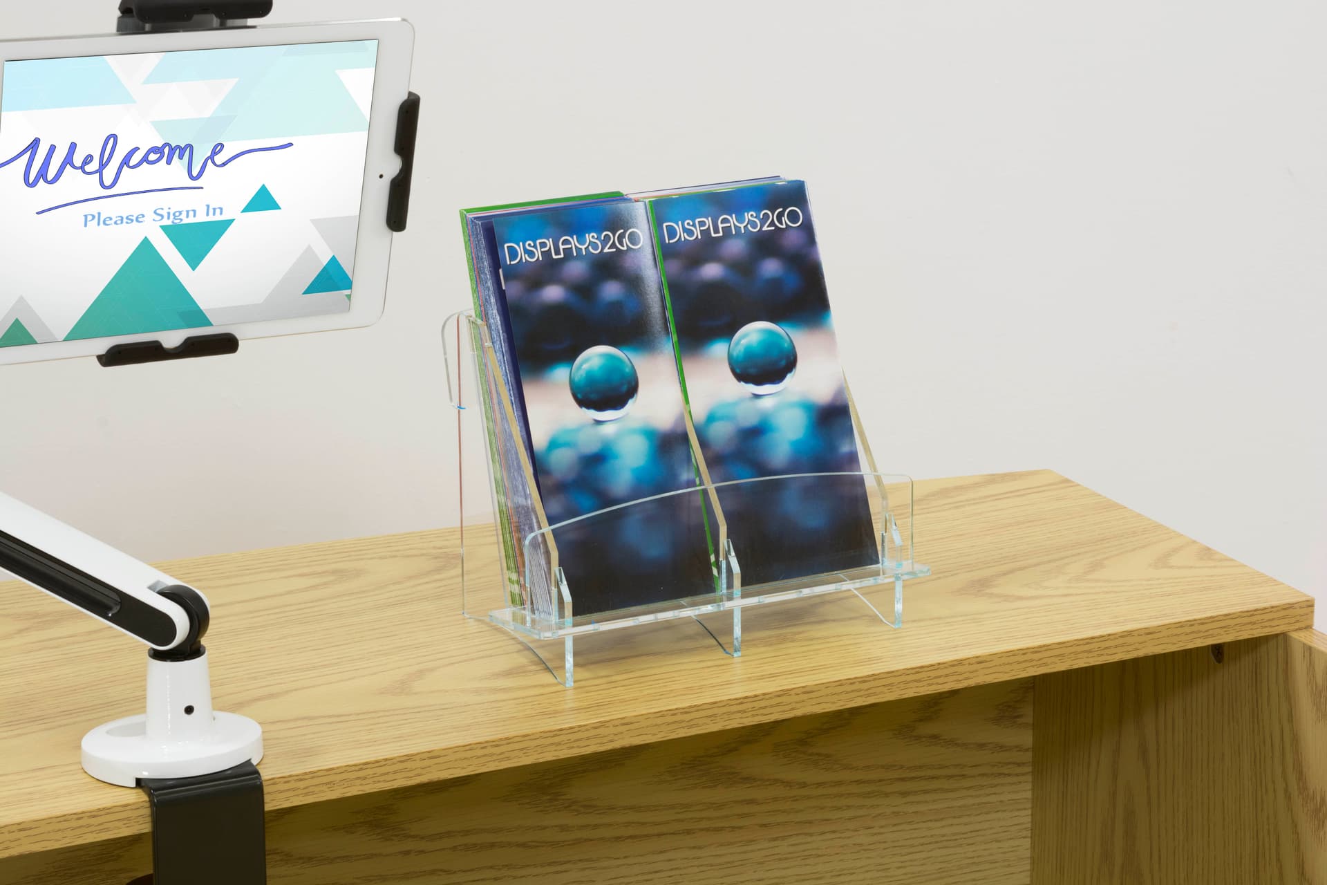Two Pocket Double Brochure Holder