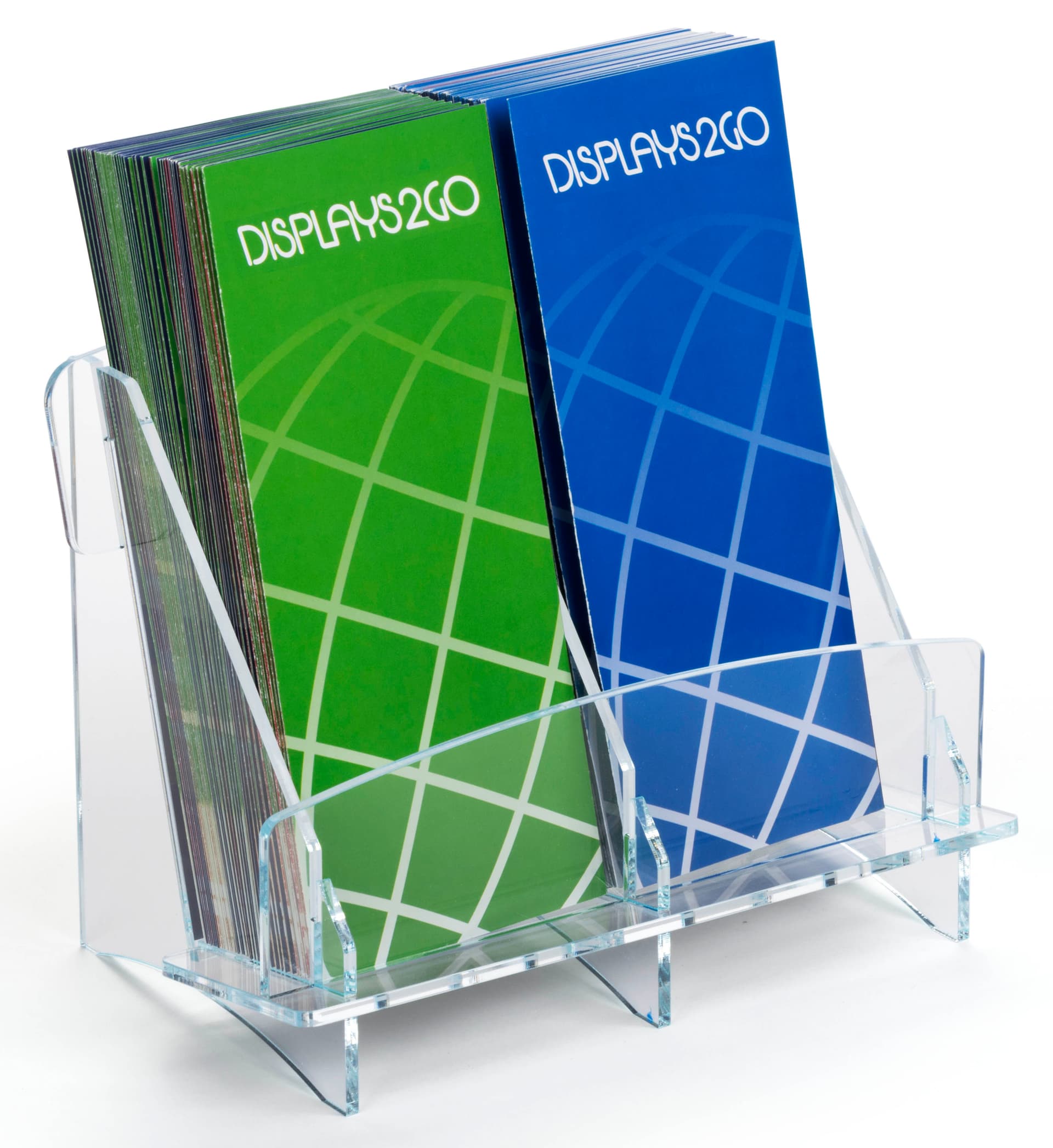 Side by Side Pocket Double Brochure Holder