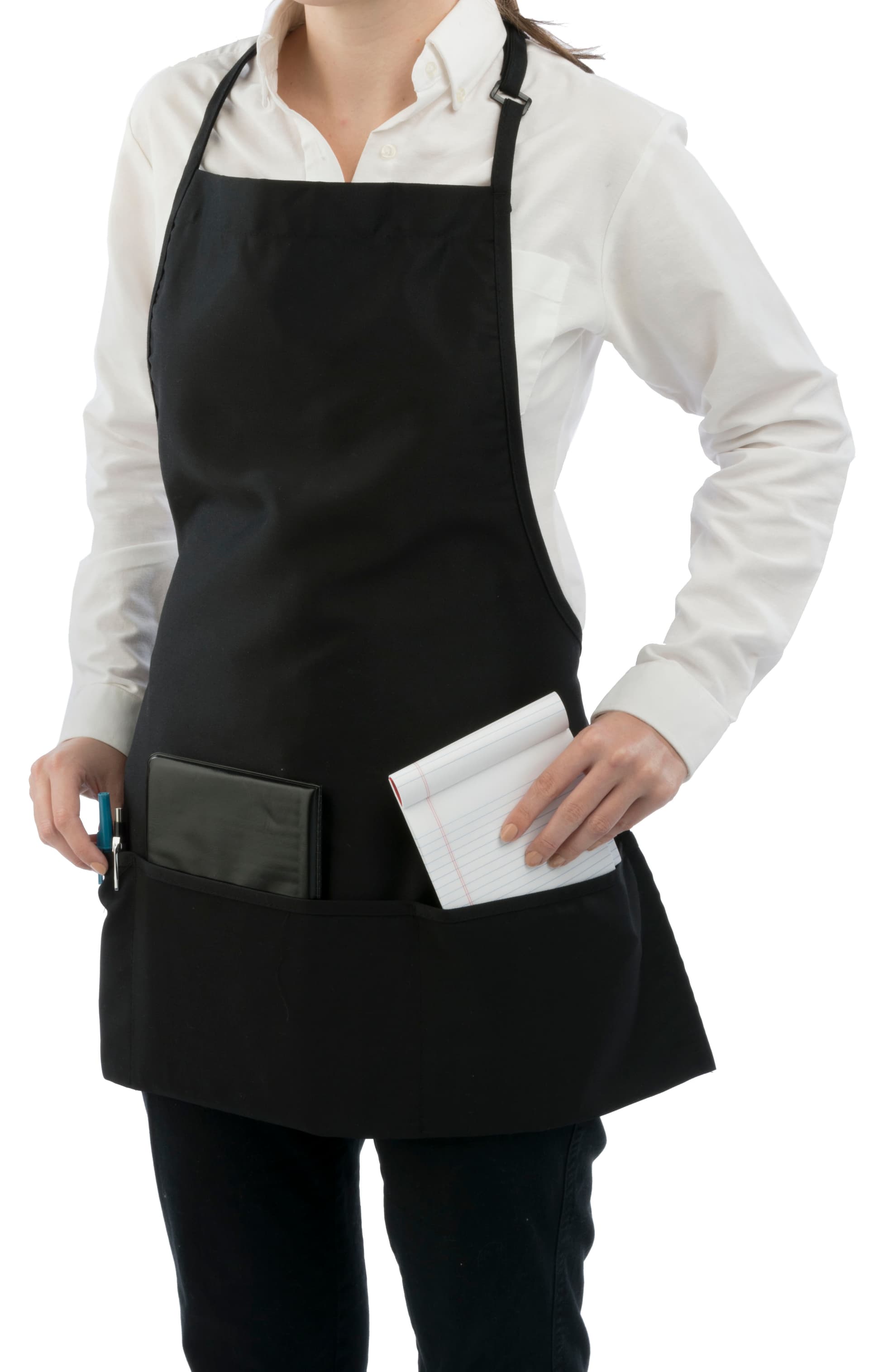 Full Coverage Black Bib Apron 
