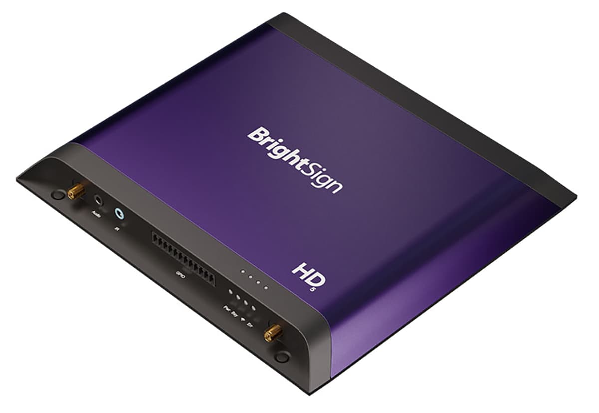BrightSign HD226 digital signage media player with 16 GB microSD card included