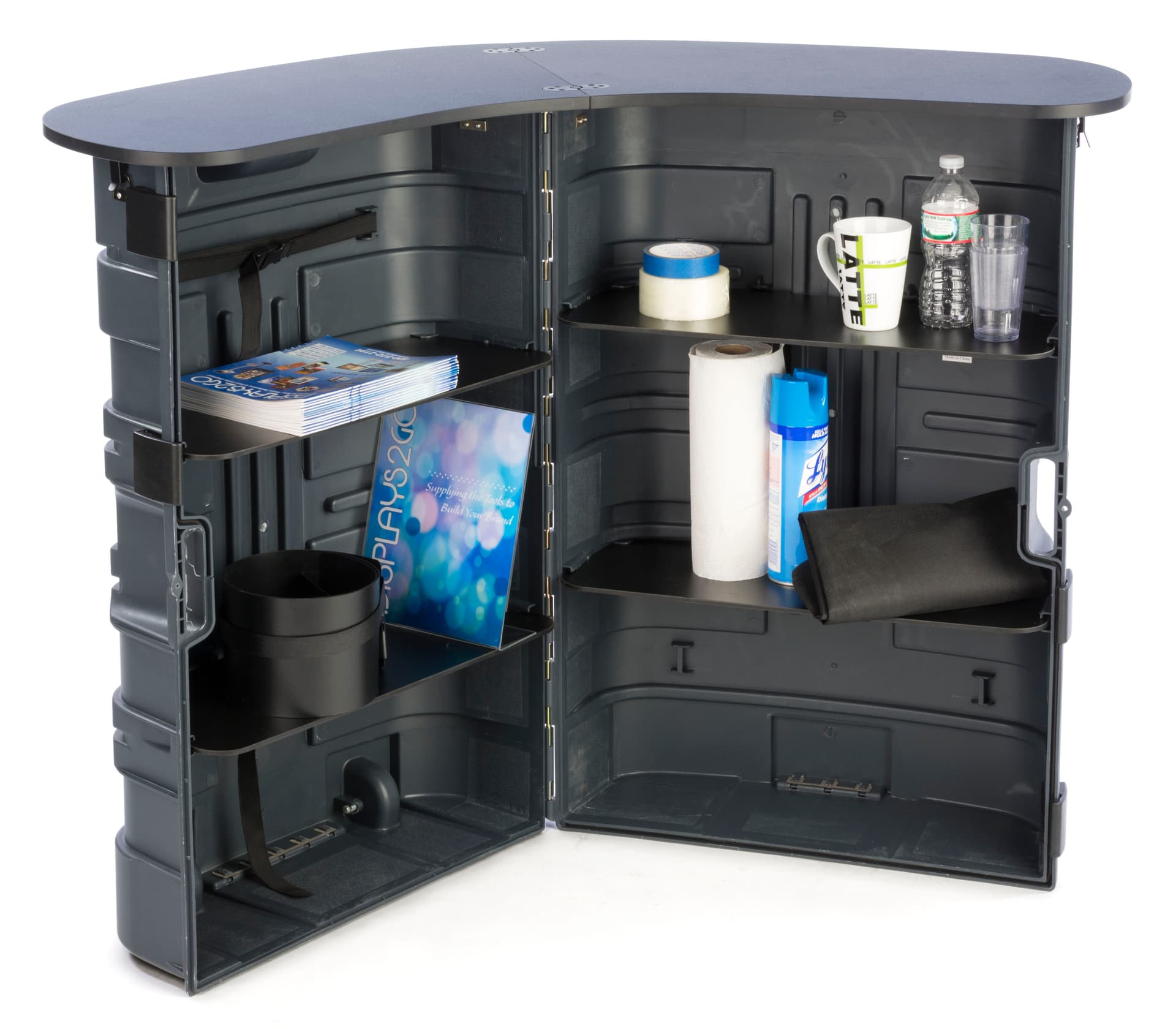 Podium Storage Container Includes Storage