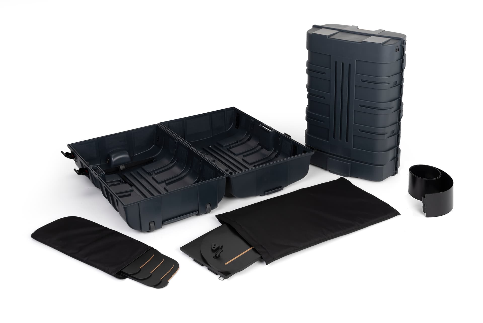 Trade show case to counter display with accessories included