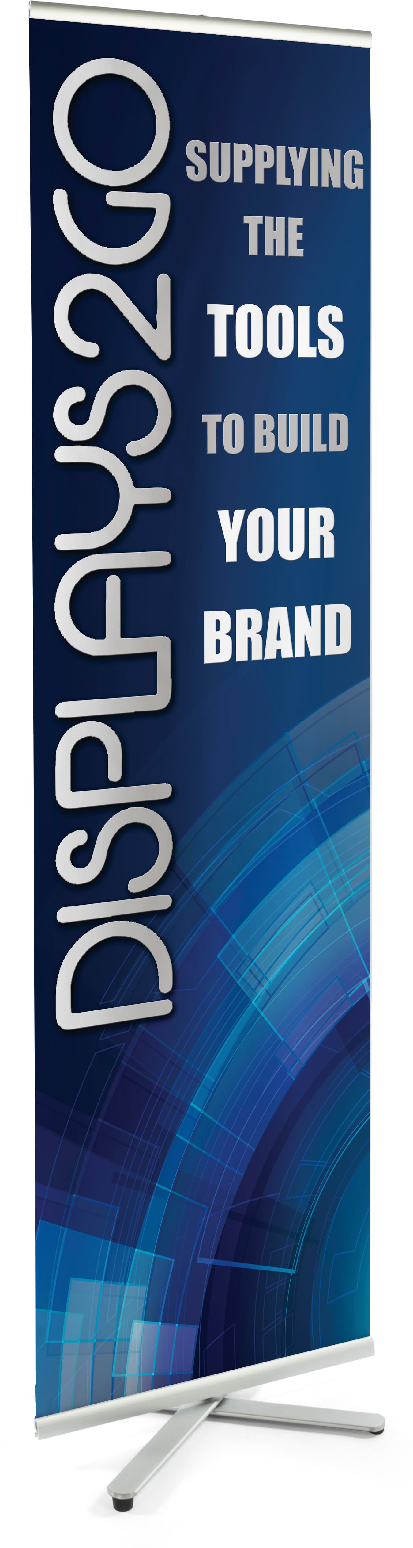 88" Tall Portable Banner Stand with Custom Graphics
