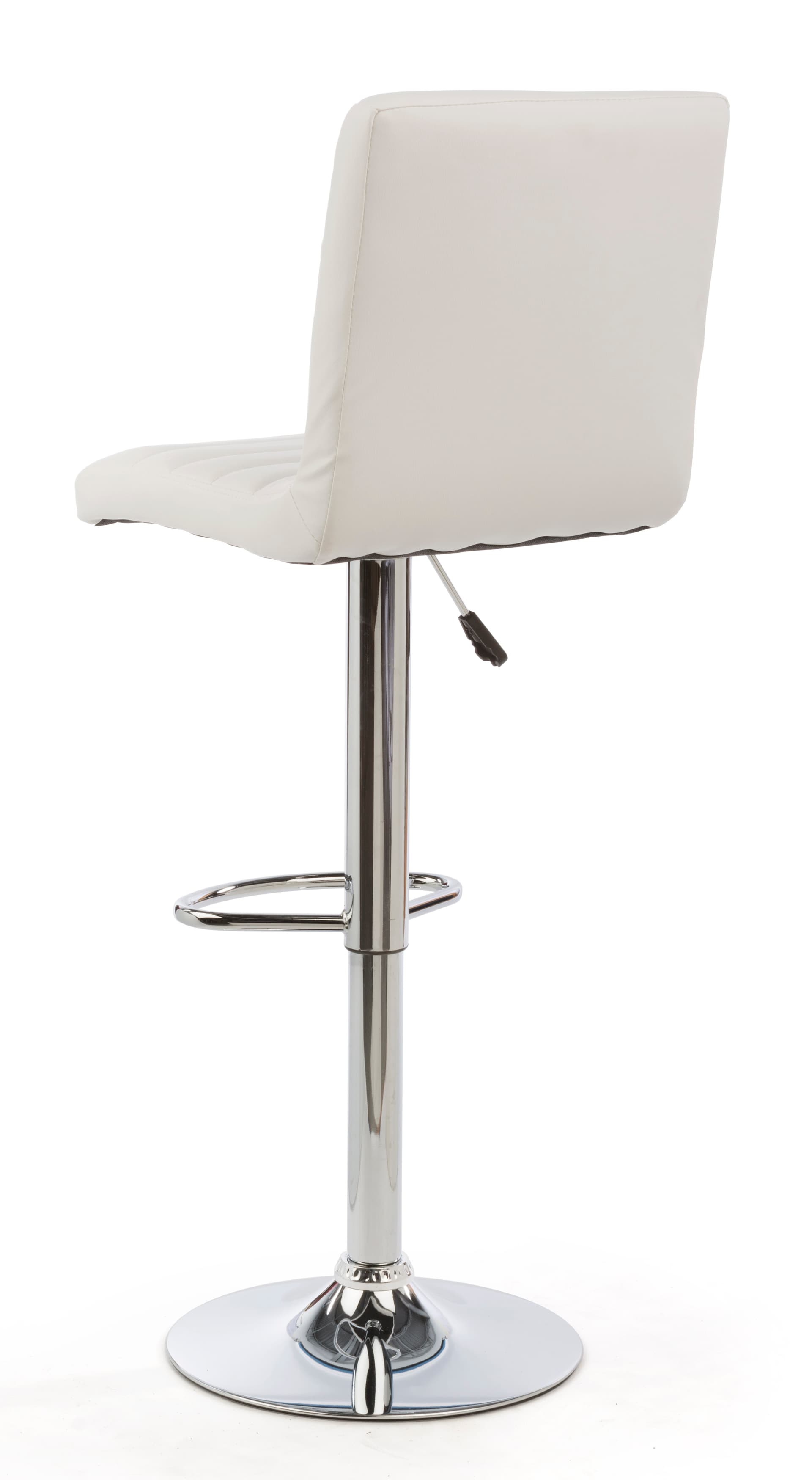 Adjustable Height Bar Stool Provides Back Support