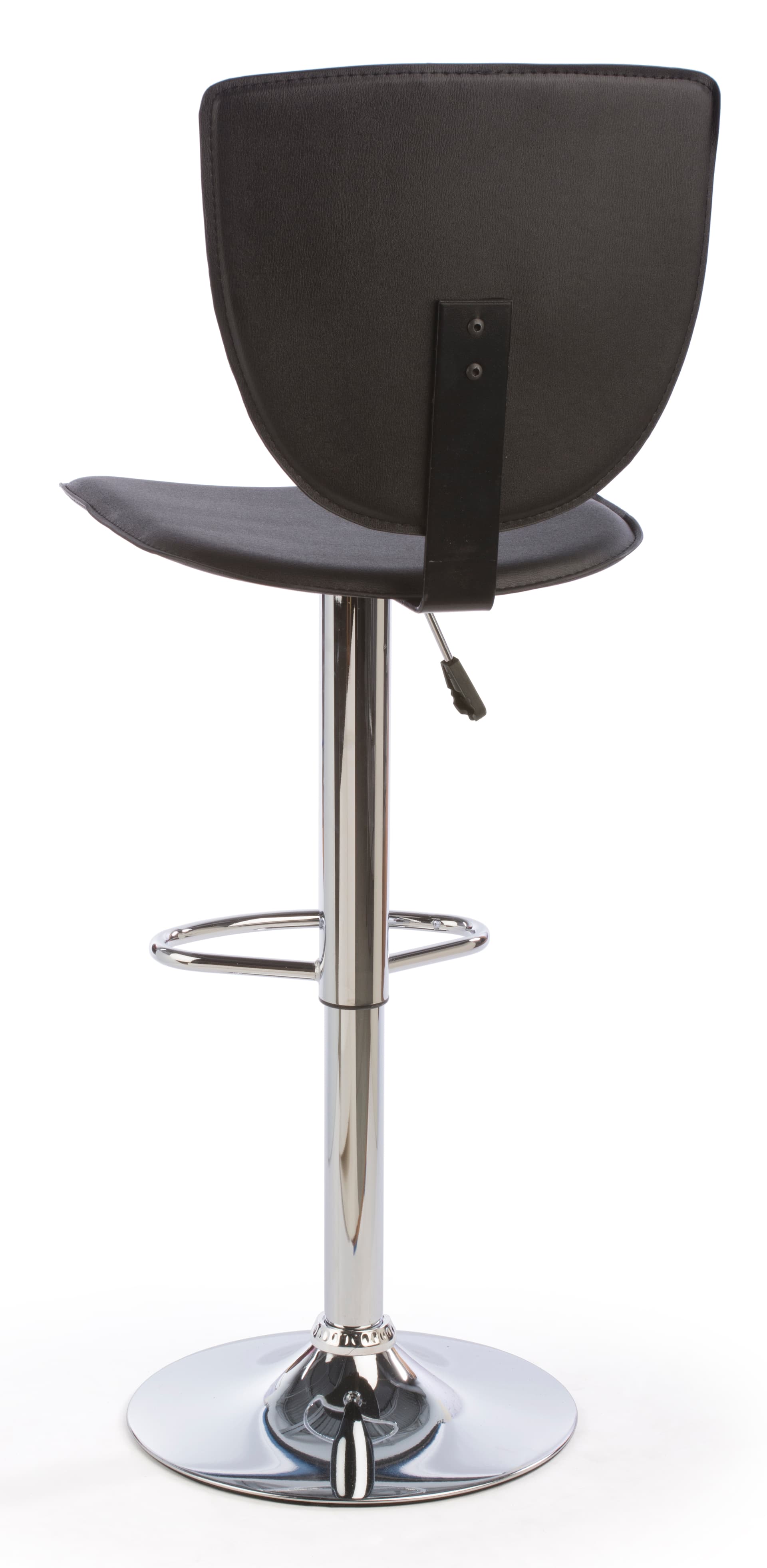 High Back Bar Stool, Steel Base