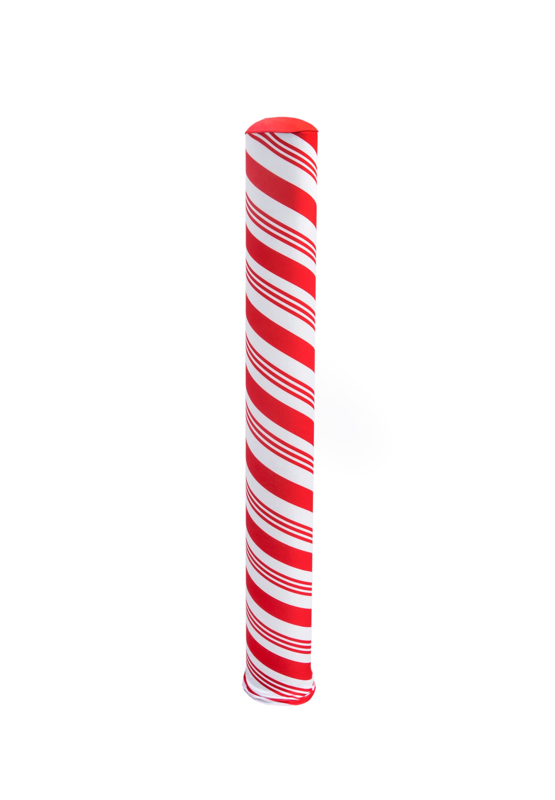 stretch fit candy cane bollard cover