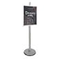 Floor Standing Poster Holder, Snap Frame, Single-Sided, Round Base