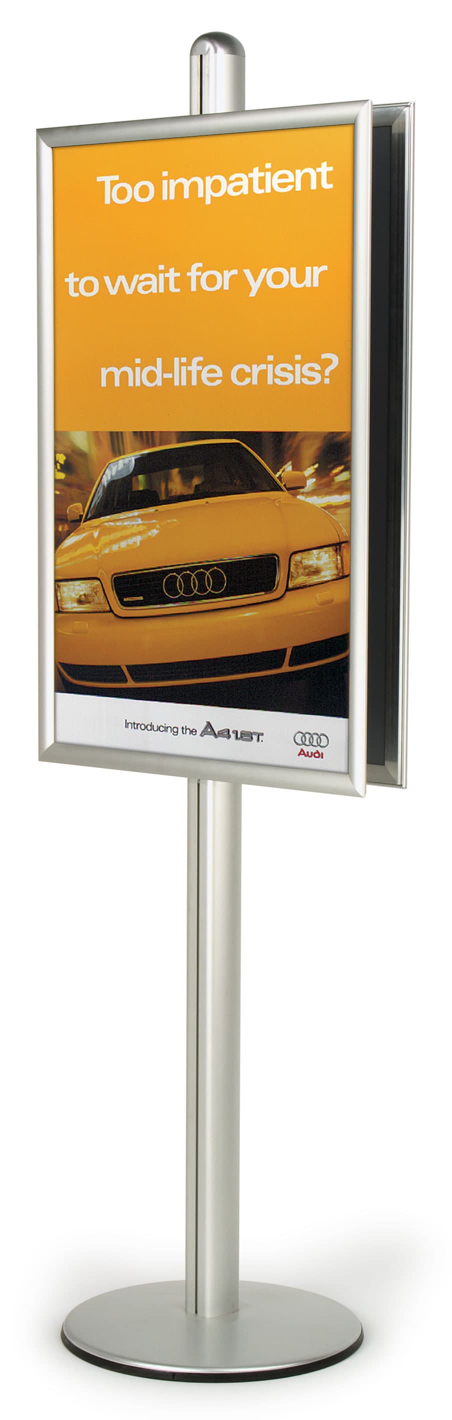 Poster Frame Display Stand: Two 24" x 36" Frames