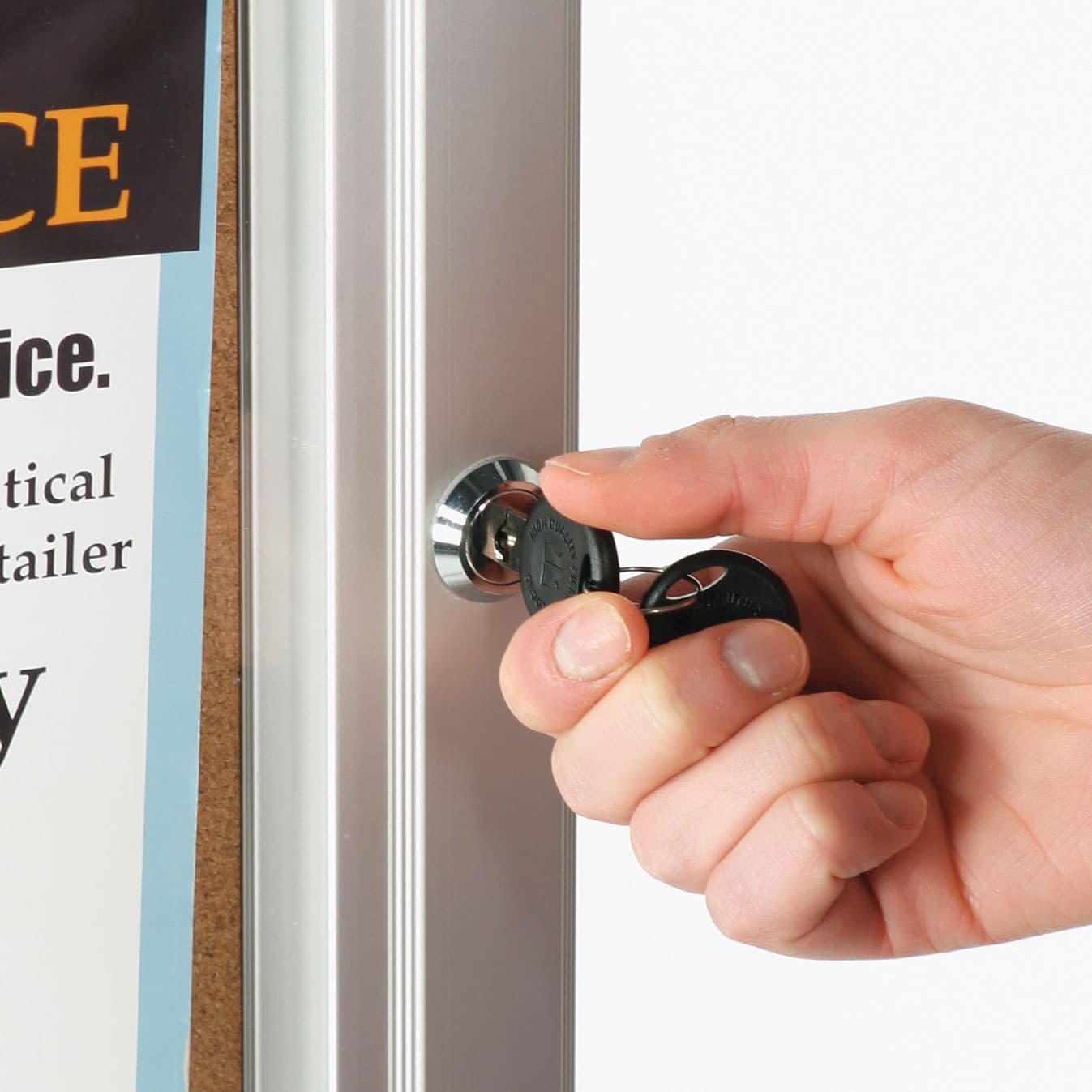 enclosed bulletin boards