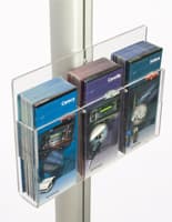Acrylic Brochure Holder: Includes Removable Dividers acrylic brochure holder