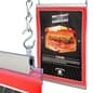 36" Banner Rails with Snap Open Design, Ceiling Hanging, Aluminum - Silver
