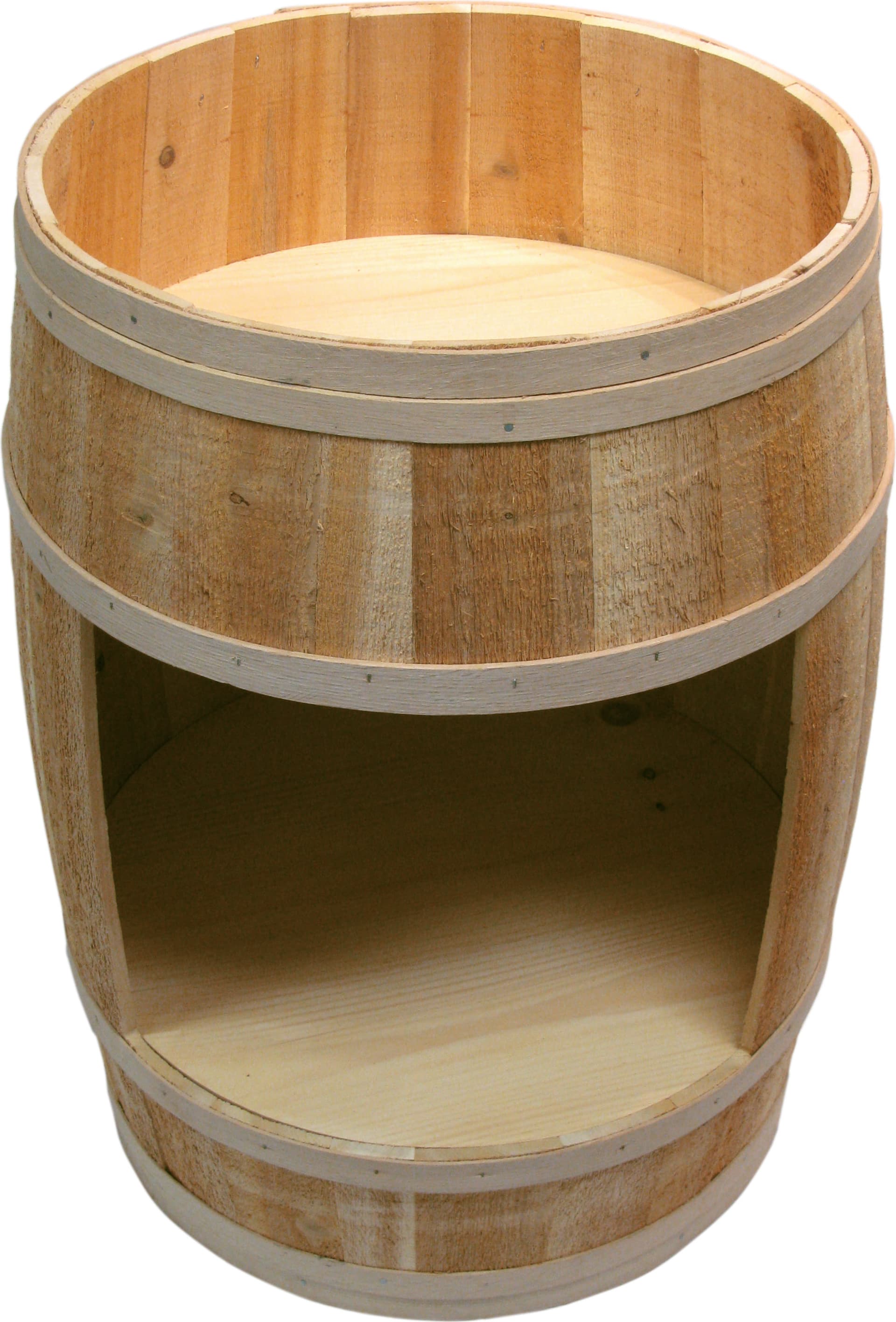 Covered Cedar Barrel